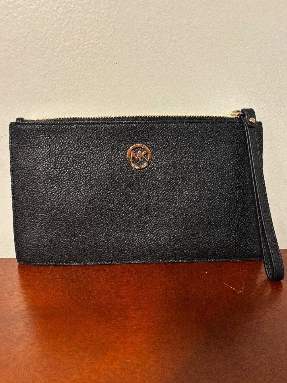 Michael Kors Fulton Large Zip Clutch Wristlet Wallet